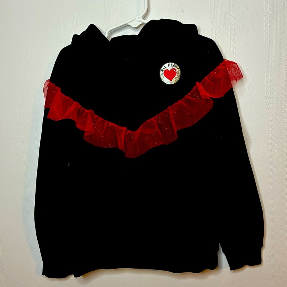 Girls size 7 hooded sweatshirt